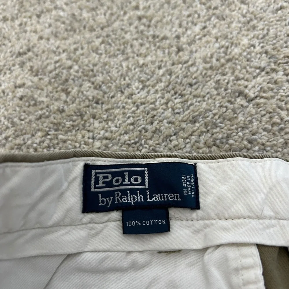 Polo Ralph Lauren Classic Polo Chino Pants 36x36 Fits 36X34 Brown Khaki Straight